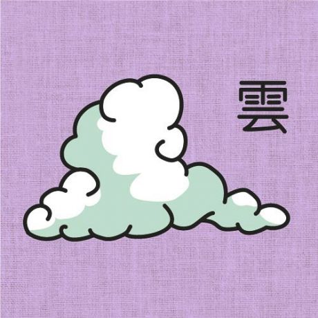 Kit broderie Fukuri avec cercle nuage (3,5 x 6 cm)