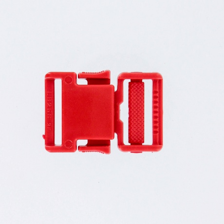 Boucle plastique 25mm rouge