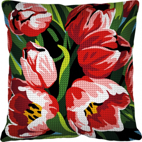 Kit coussin soudan - Fleur tulipes