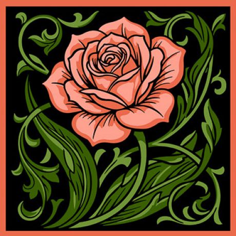 Coussin p�n�lope antique - rose