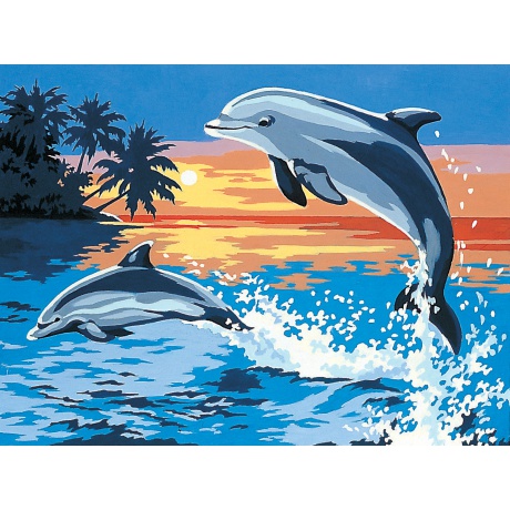 Canevas 30/40 - Arabesques de dauphin
