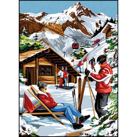 Canevas 45/60 - Le chalet du ski