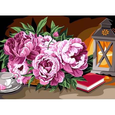 Canevas 45/60 - Lueur de pivoine