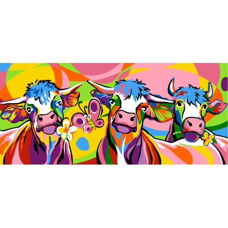 Canevas 70/40 - Les vaches
