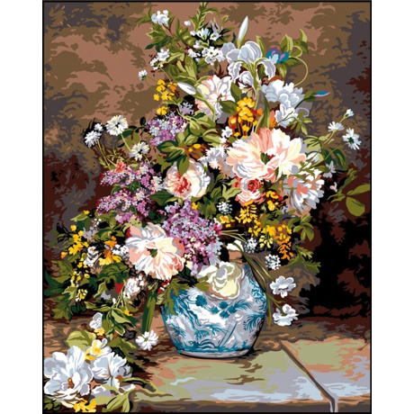 Canevas 75/90 - Le bouquet de printemps(Renoir)