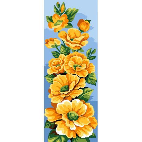 Canevas 25/60 - Fleurs jaune