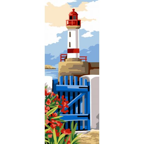 Canevas 25/60 - Le phare et le portillon