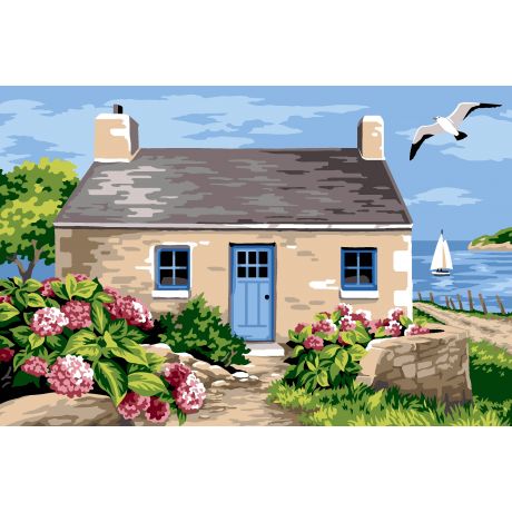 Canevas 30/40 Masure bretonne