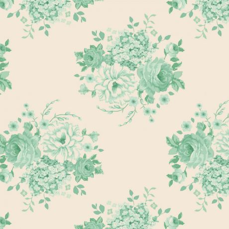 Tissu Tilda sunday brunch mia teal X 50 CM