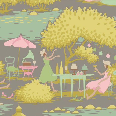 Tissu Tilda sunday brunch grey X 50 CM