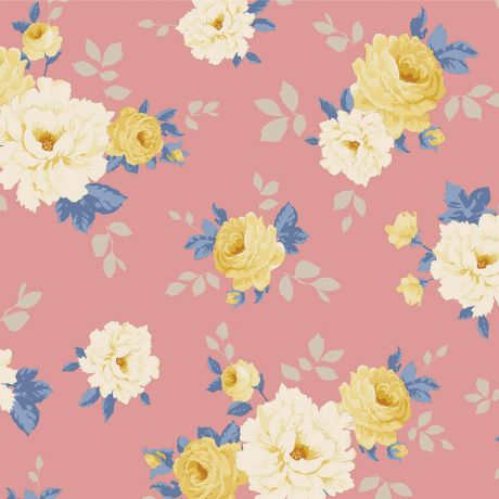 Tissu Tilda sunday brunch pernille pink X 50 CM