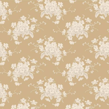 Tissu Tilda sunday brunch white flower sand X 50 CM