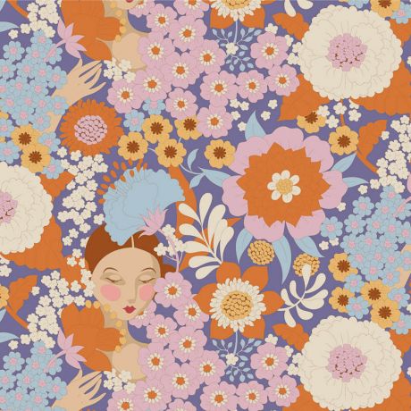 Tissu Tilda Wallflower thristle