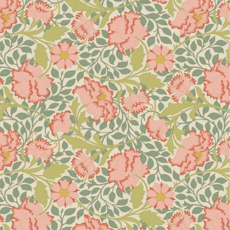 Tissu Tilda songbird flora sage