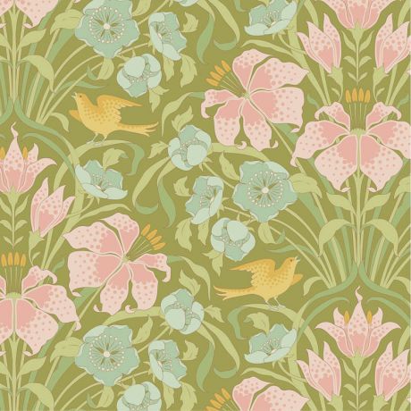 Tissu Tilda songbird songbird green