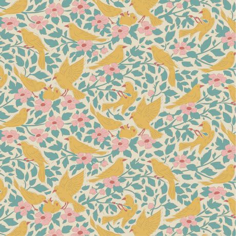 Tissu Tilda songbird ava teal