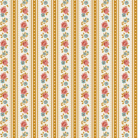 Tissu Tilda Village Life agnes ochre