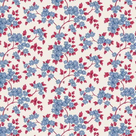 Tissu Tilda Village Life ruth blue