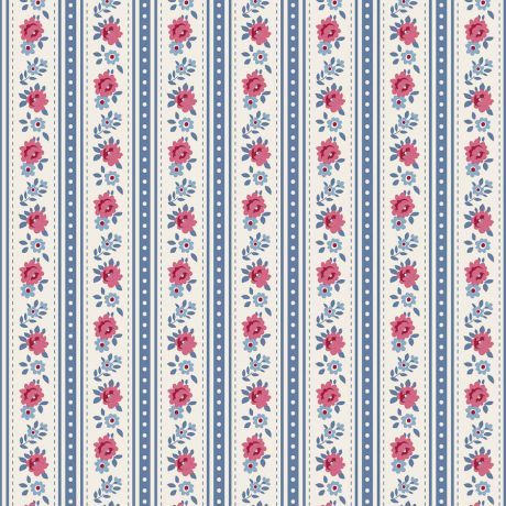 Tissu Tilda Village Life agnes blue