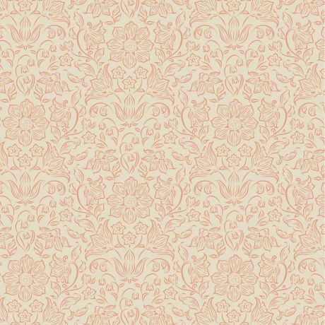 Tissu Tilda songbird lila peach