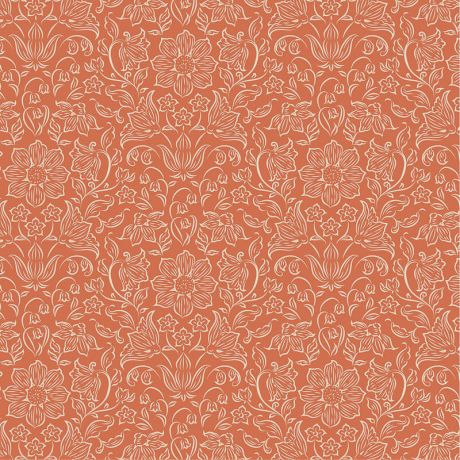 Tissu Tilda songbird lila coral