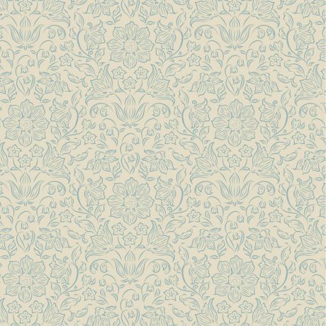 Tissu Tilda songbird lila light blue