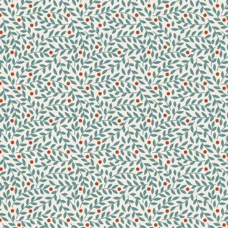 Tissu Tilda Village Life lilian teal