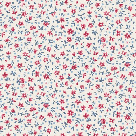 Tissu Tilda Village Life mae cream