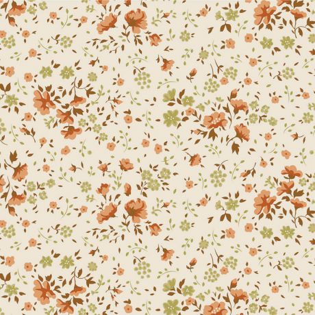 Tissu Tilda laize de 274 cm ellie ginger/olive