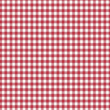 Tissu Tilda vichy laize de 274 cm red