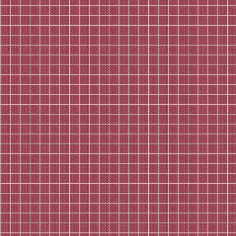 Tissu Tilda Creating Memories plaid burgundy