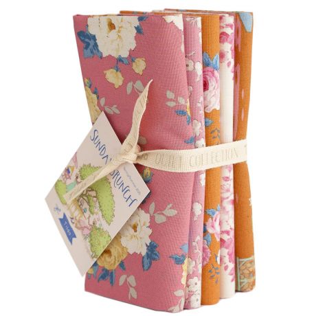 Tilda sunday brunch fat quarter 5 tissus 50x55cm