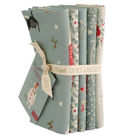Tissu Tilda Merry Little Christmas Bundle Duck 5 tissus 50x55