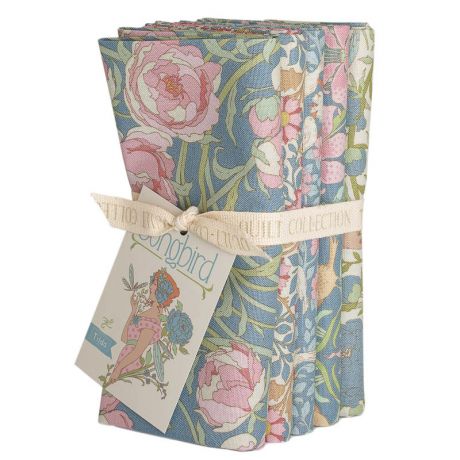 Tissu Tilda songbird bundle blue 54x48cm x 5pcs