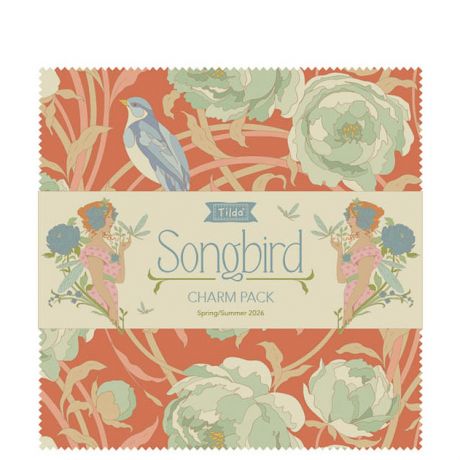 Charm pack de tissu Tilda Songbird 40 tissus x 12cm