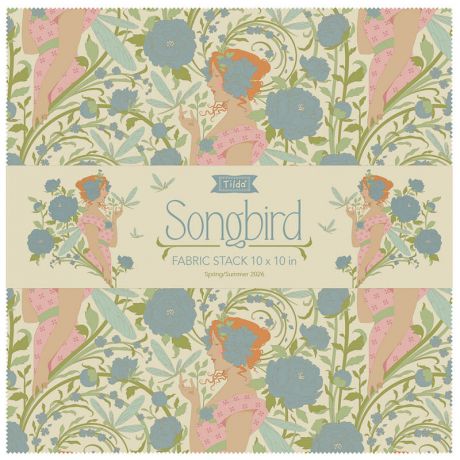 Tissu Tilda songbird fabric stark 40 tissus x 25cm