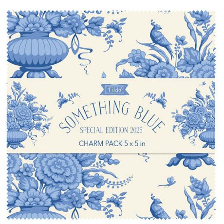Charm pack de tissu Tilda Something Blue 40 tissus x 12cm
