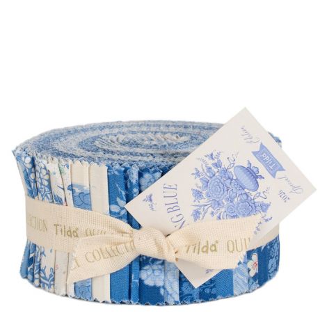 Tilda Something Blue fabric roll 40 tissus x 6cm