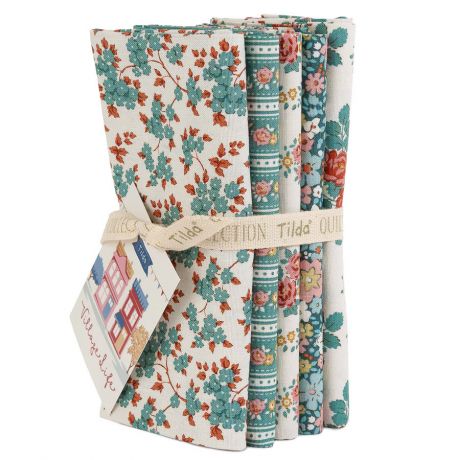 Tilda Tilda Village Life bundle petr/teal 54x48cm x 5pcs