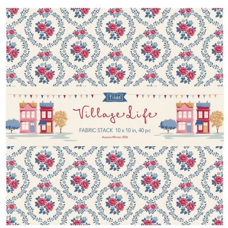 Tilda Village Lifefabric stark 40 tissus x 25cm