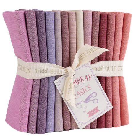 Tilda chambray fat quarter bundle 54x48cm x 14pcs
