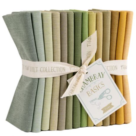 Tilda chambray fat quarter bundle 54x48cm x 14pcs