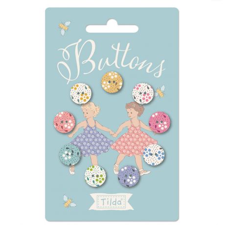 Carte de boutons Tilda meadow basics 12mm