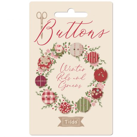 Carte de boutons Tilda creating memory 10mmx5pcs et 12mmx5pcs