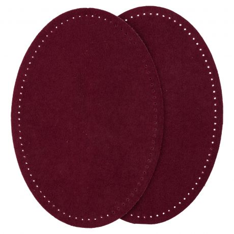 Coudes thermocollant imitation daim bordeaux