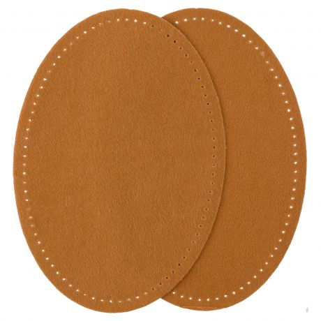 Coudes thermocollant imitation daim caramel