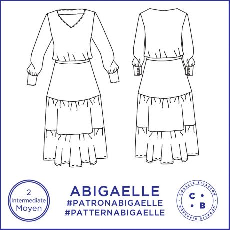 Patron Coralie Bijasson Abigaelle robe t34/48