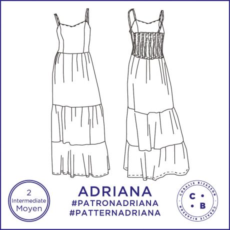Patron Coralie Bijasson Adriana robe 34/48
