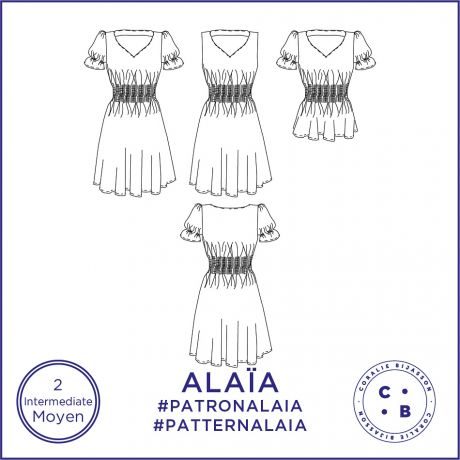 Patron Coralie Bijasson Alaia robe et blouse 34/48