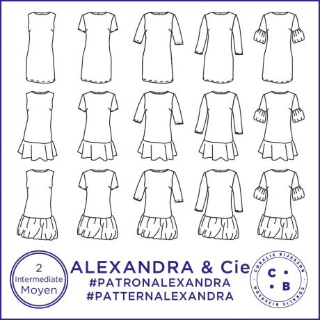 Patron Coralie Bijasson Alexandra robe  34/56